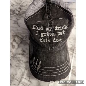 Distressed Gray Baseball Cap